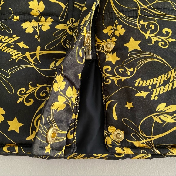 G-Unit Faux Fur Trim Hood Long Sleeves Gold & Black Puffer Jacket Girl’s Size XS - Picture 9 of 16